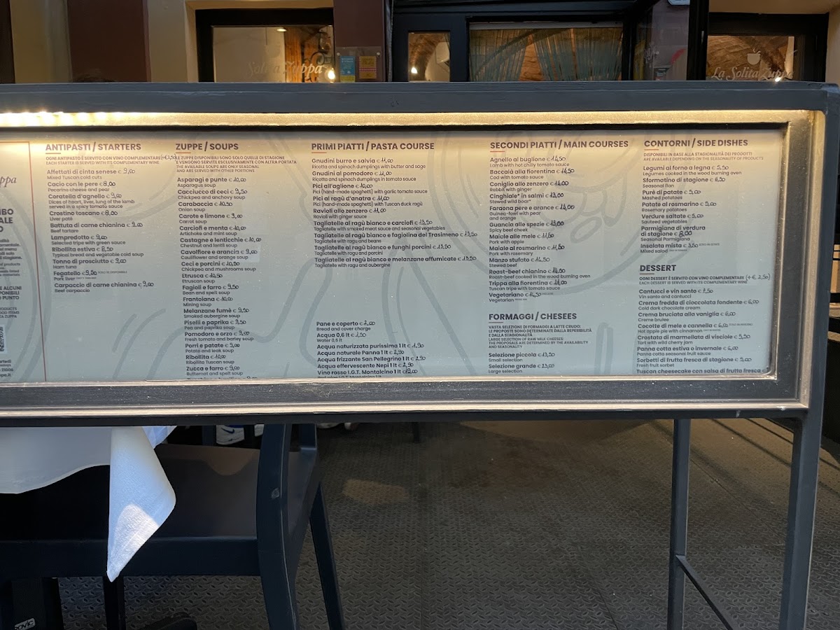 Menu Osteria La Solita Zuppa-8